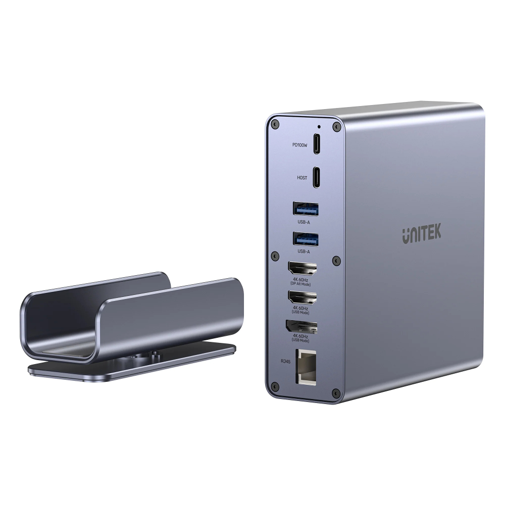 UNITEK-D1135AGY01-Universal-DisplayLink-Triple-Docking-Station-02 - One Chip Computers