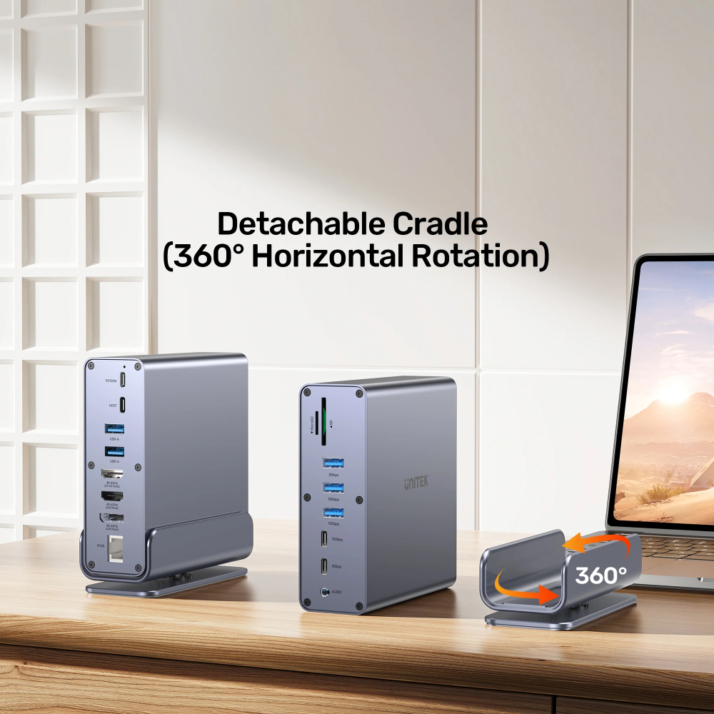 UNITEK-D1135AGY01-Universal-DisplayLink-Triple-Docking-Station-05 - One Chip Computers
