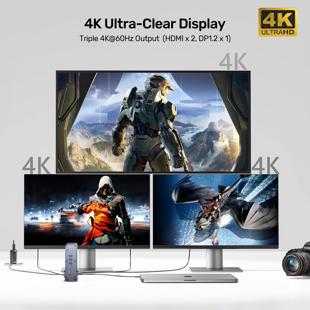 UNITEK-D1135AGY01-Universal-DisplayLink-Triple-Docking-Station-12 - One Chip Computers