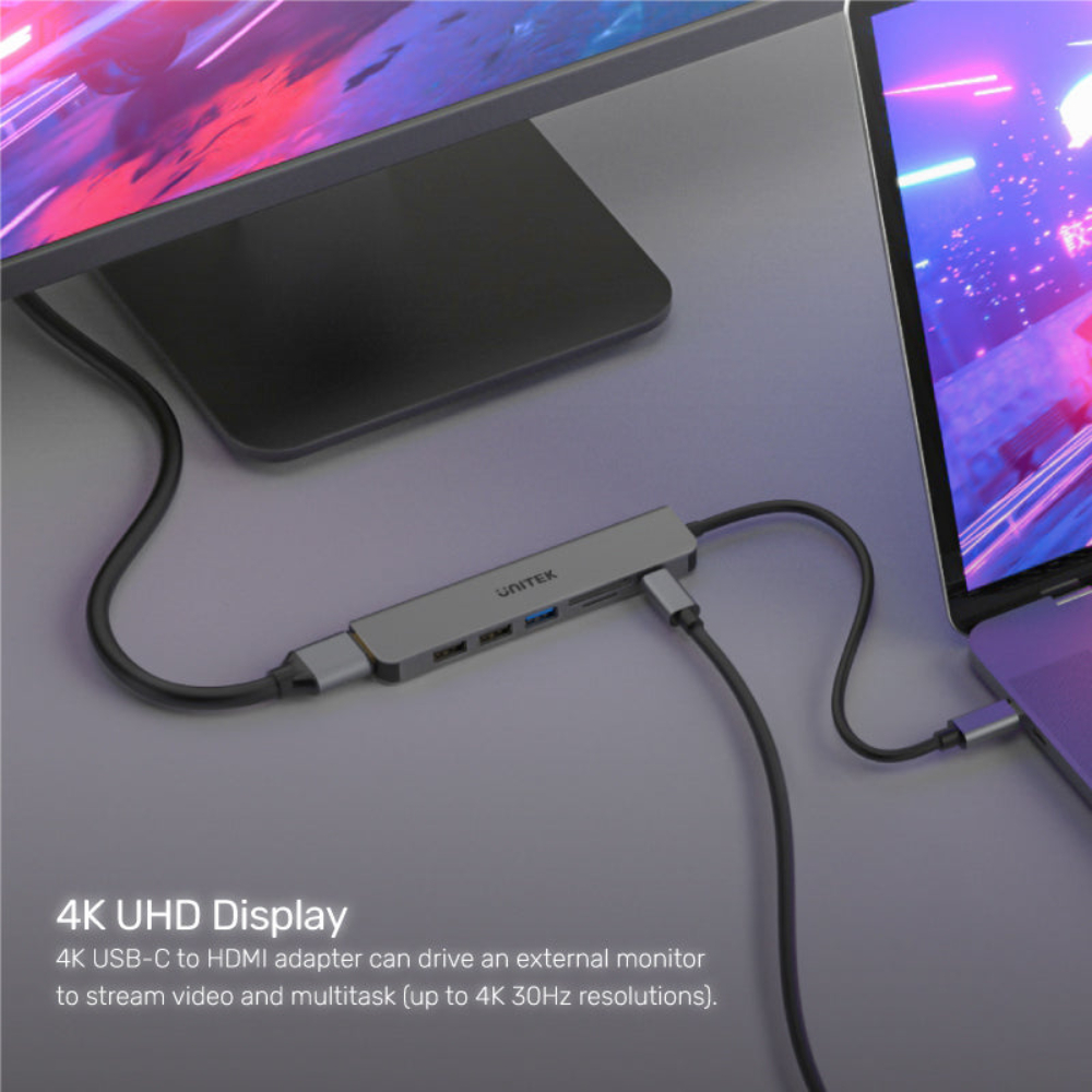 UNITEK-H1118A-uHUB-S7-7-in-1-USB-C-Hub-5 - One Chip Computers