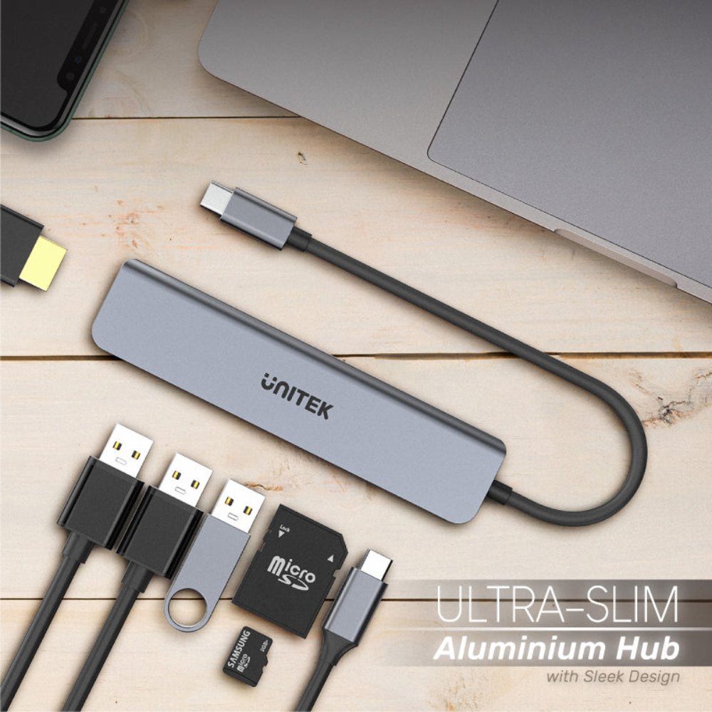 UNITEK-H1118A-uHUB-S7-7-in-1-USB-C-Hub-6 - One Chip Computers