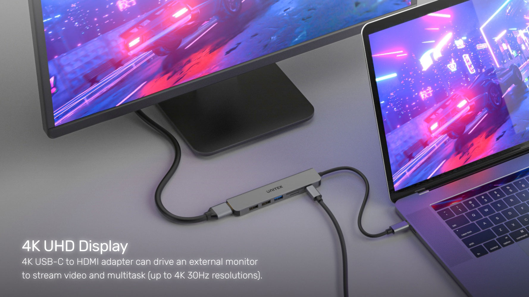 Unitek H1118A 7-in-1 USB-C Hub with 4K HDMI and PD 100W