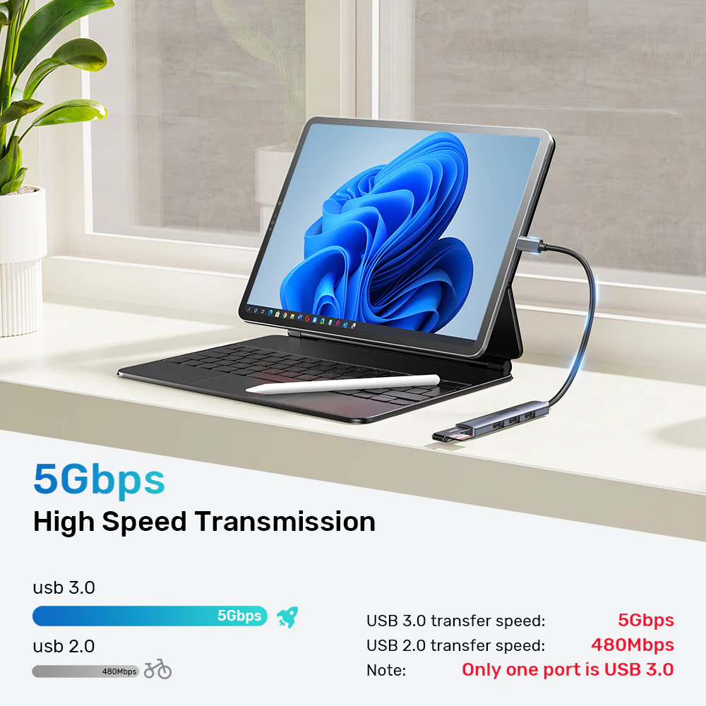 UNITEK-H1208B-uHUB-Q4-USB-C-Hub-02 - One Chip Computers