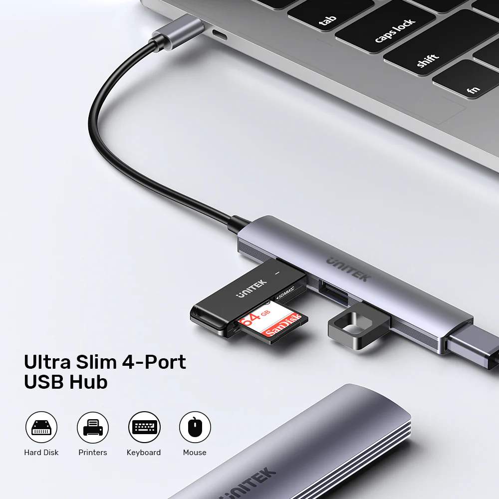 UNITEK-H1208B-uHUB-Q4-USB-C-Hub-03 - One Chip Computers