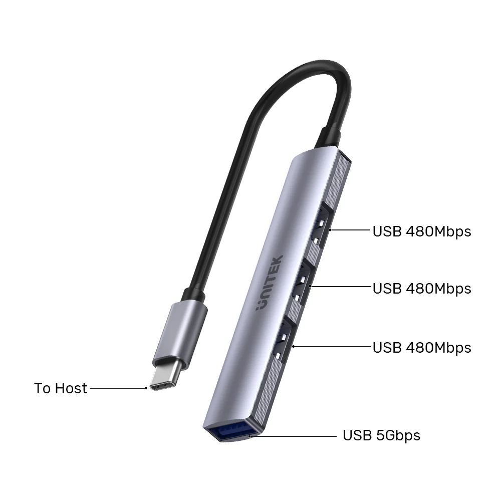 UNITEK-H1208B-uHUB-Q4-USB-C-Hub-10 - One Chip Computers