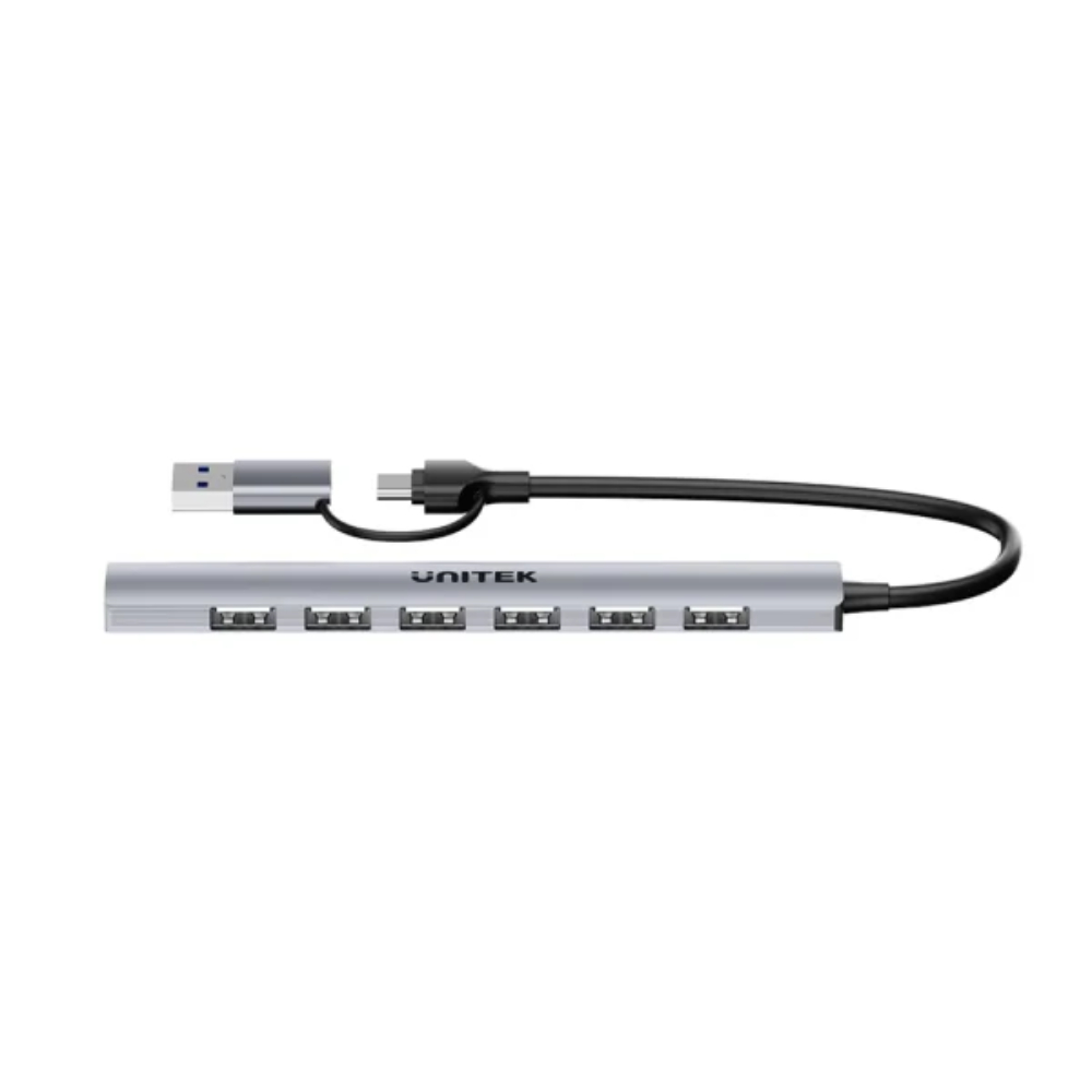 UNITEK-H1209AGY01-uHUB-S7-7-in-1-USB-Hub-02-600x600 - One Chip Computers