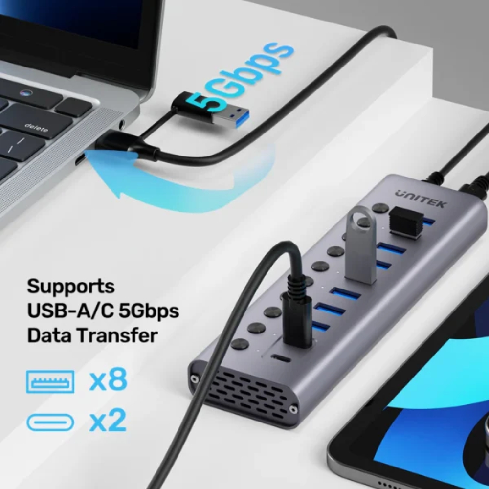 UNITEK-H1315B01-EU-10-in-1-USB-Hub-with-Individual-Port-Switches-03-600x600 - One Chip Computers