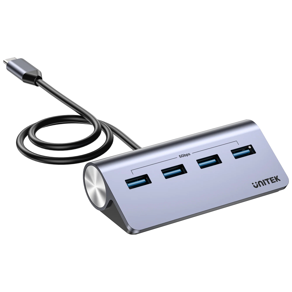 UNITEK-H1337BGY01-uHUB-Q4-4-in-1-USB-C-Hub-02 - One Chip Computers
