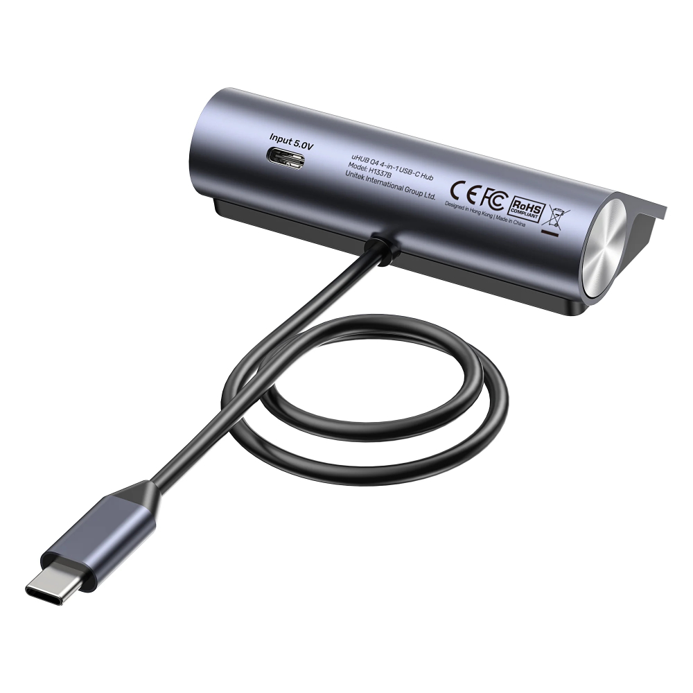 UNITEK-H1337BGY01-uHUB-Q4-4-in-1-USB-C-Hub-15 - One Chip Computers