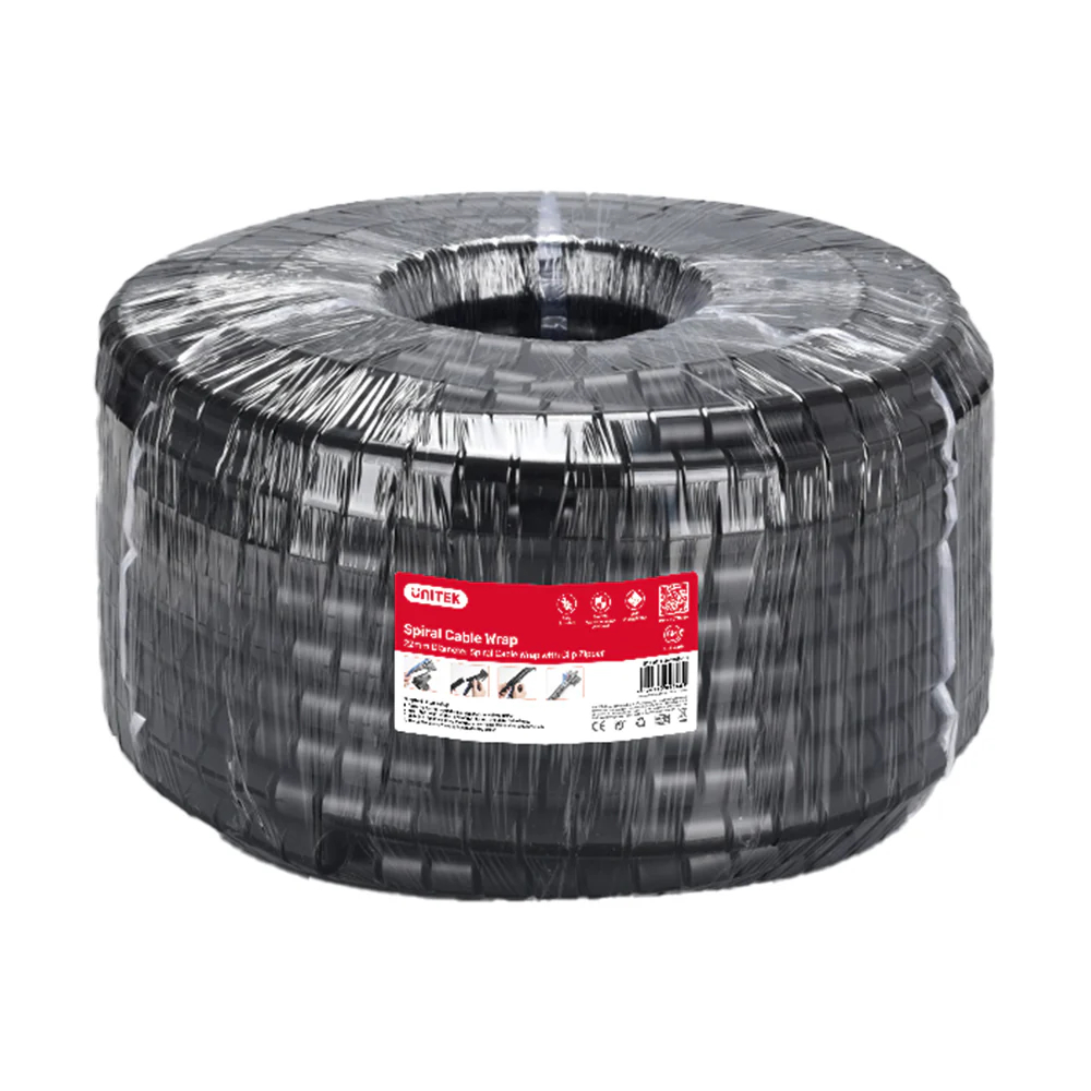UNITEK-OT1102ABK03-5M-UNITEK-OT1102ABK03-10M-Spiral-Cable-Wrap-02 - One Chip Computers