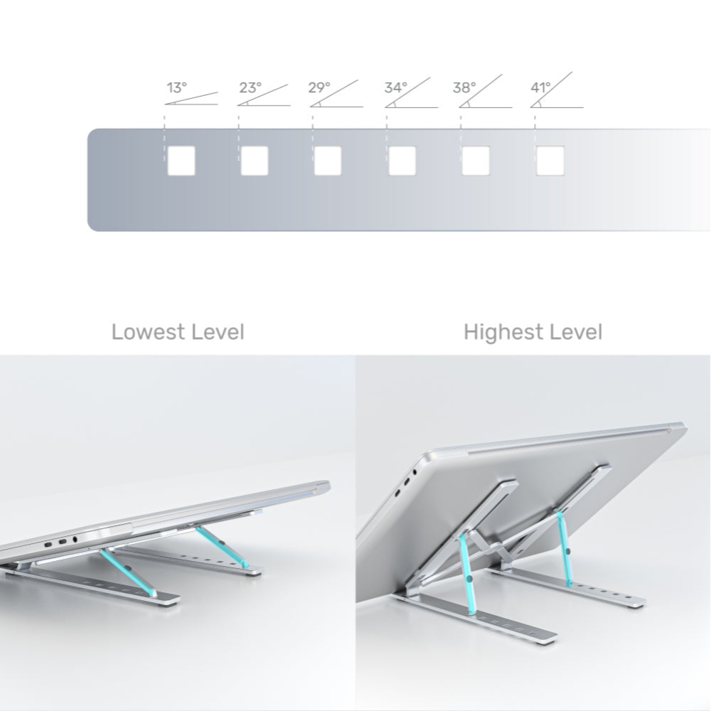UNITEK-OT155SL-Mechanical-Foldable-Laptop-Stand-Portable-06-1 - One Chip Computers