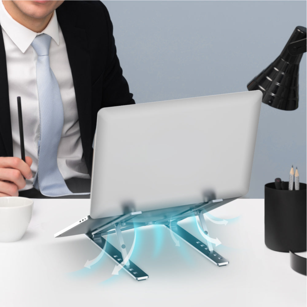 UNITEK-OT155SL-Mechanical-Foldable-Laptop-Stand-Portable-08-1 - One Chip Computers