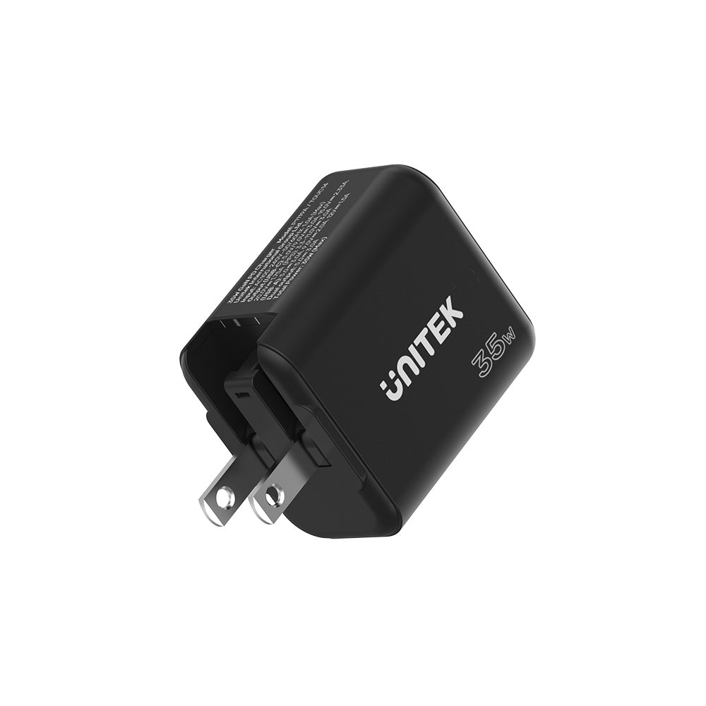 UNITEK-P1119A-35W-GaN-Wall-Charger-US-EU-UK-Plugs-03 - One Chip Computers Unitek P1119A 35W GaN Power Delivery Fast Travel Charger.