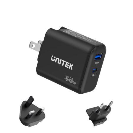UNITEK P1119A 35W GAN POWER DELIVERY FAST TRAVEL CHARGER