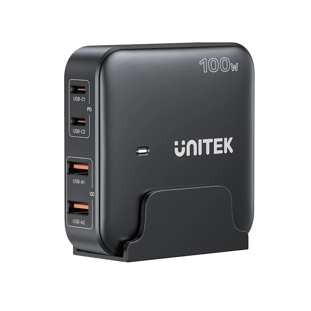 UNITEK-P1229ABK01-EU-100W-Desktop-GaN-Charging-Station - One Chip Computers