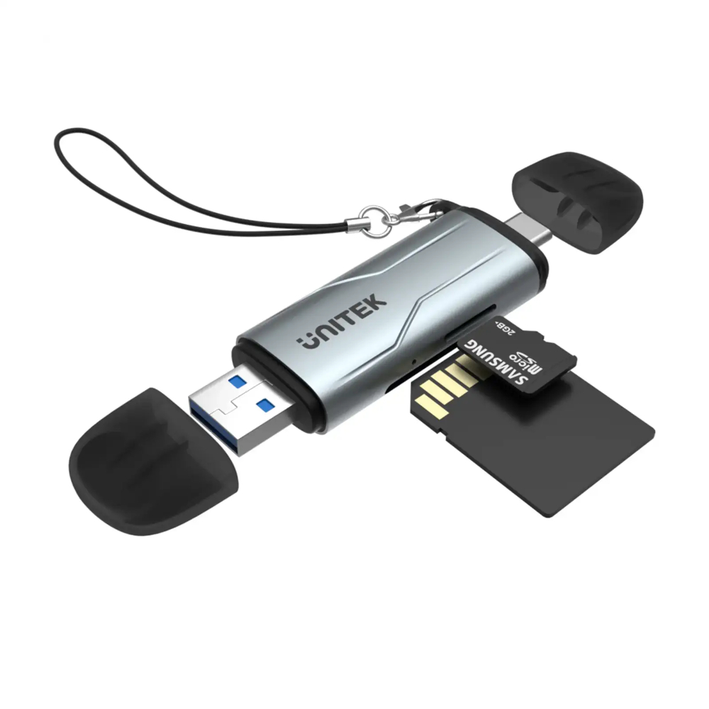 UNITEK-R1010A-2-in-1-USB-C-USB-A-Card-Reader - One Chip Computers