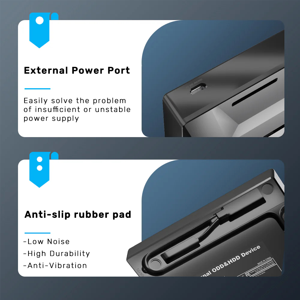 UNITEK-T1037A01-External-Optical-Drive-with-5-in-1-Hub-05 - One Chip Computers