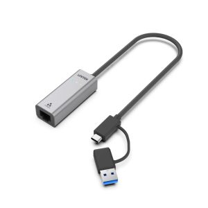 UNITEK U1313C USB-C / USB-A TO 2.5G ETHERNET ADAPTER 30CM