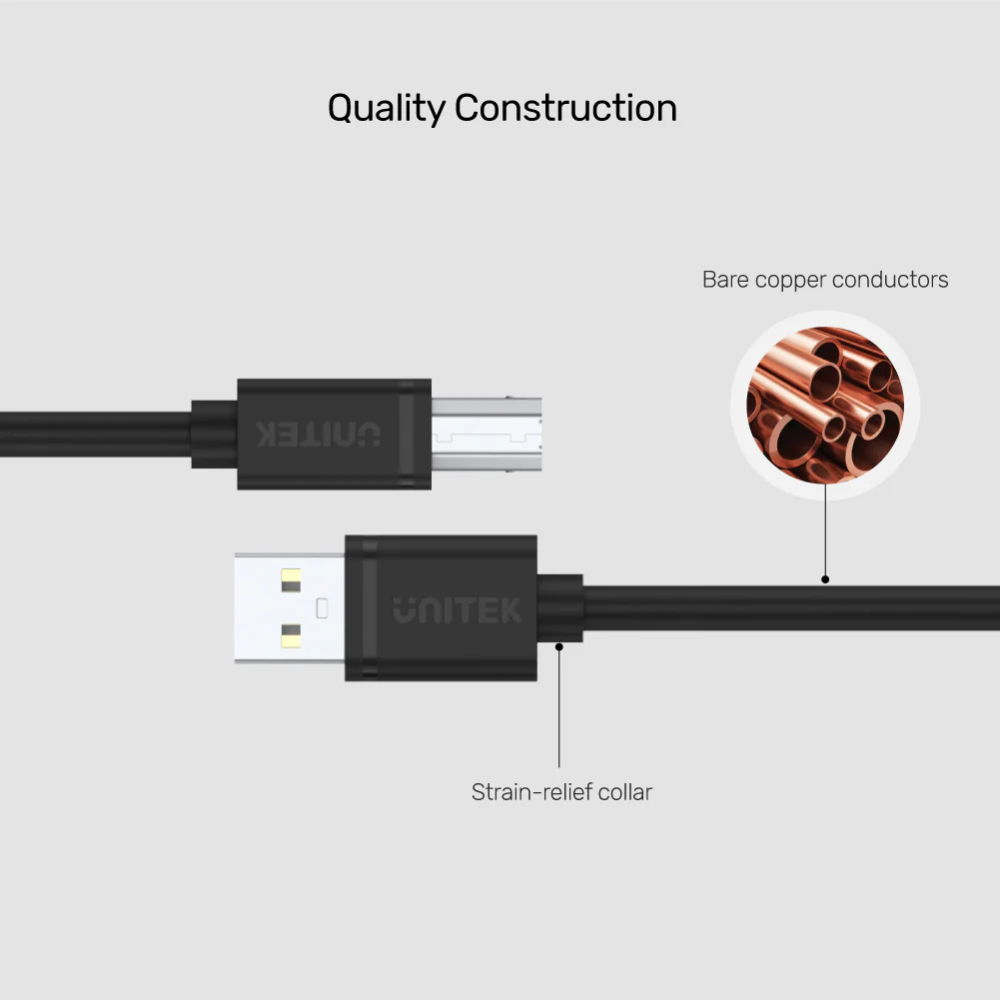 UNITEK-USB-20-A-Male-to-B-Male-Printer-Cable-for-Printers-03 - One Chip Computers