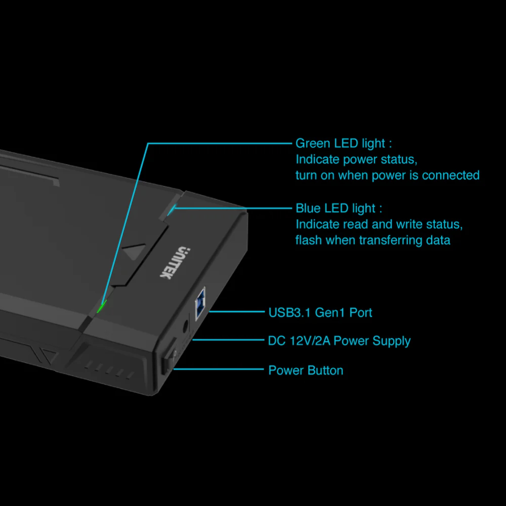 UNITEK-USB-30-to-DiskGuard-Raiden-SATA-III-Enclosure-006-1 - One Chip Computers