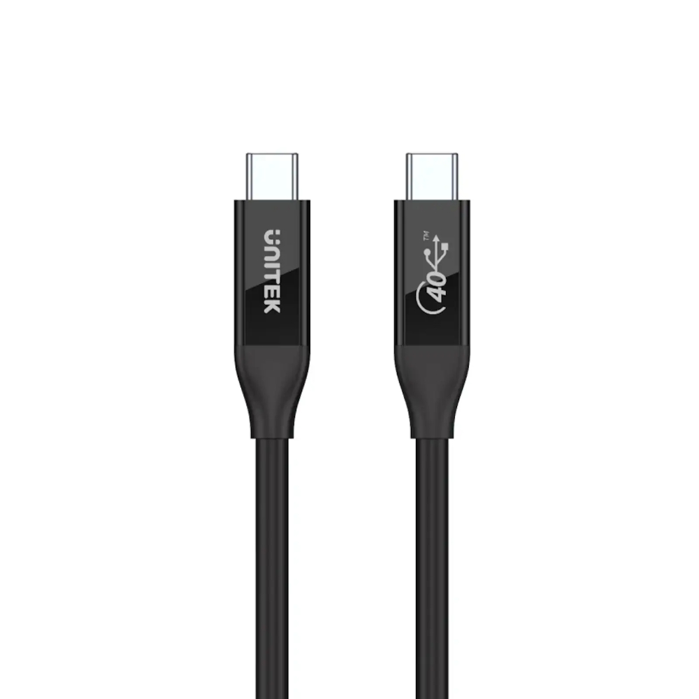 UNITEK-USB-4-USB-IF-Certified-100W-PD-Fast-Charging-Cable - One Chip Computers Unitek C14100BK-0.8M USB4 Thunderbolt 3 USB-C to C Cable 100W 8K