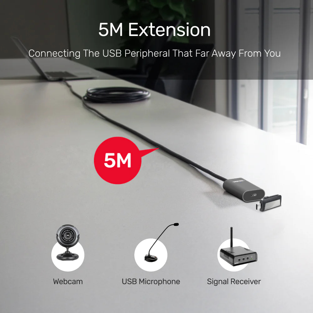UNITEK-USB-C-Active-Extension-Cable-5-Meter-USB-30-04 - One Chip Computers