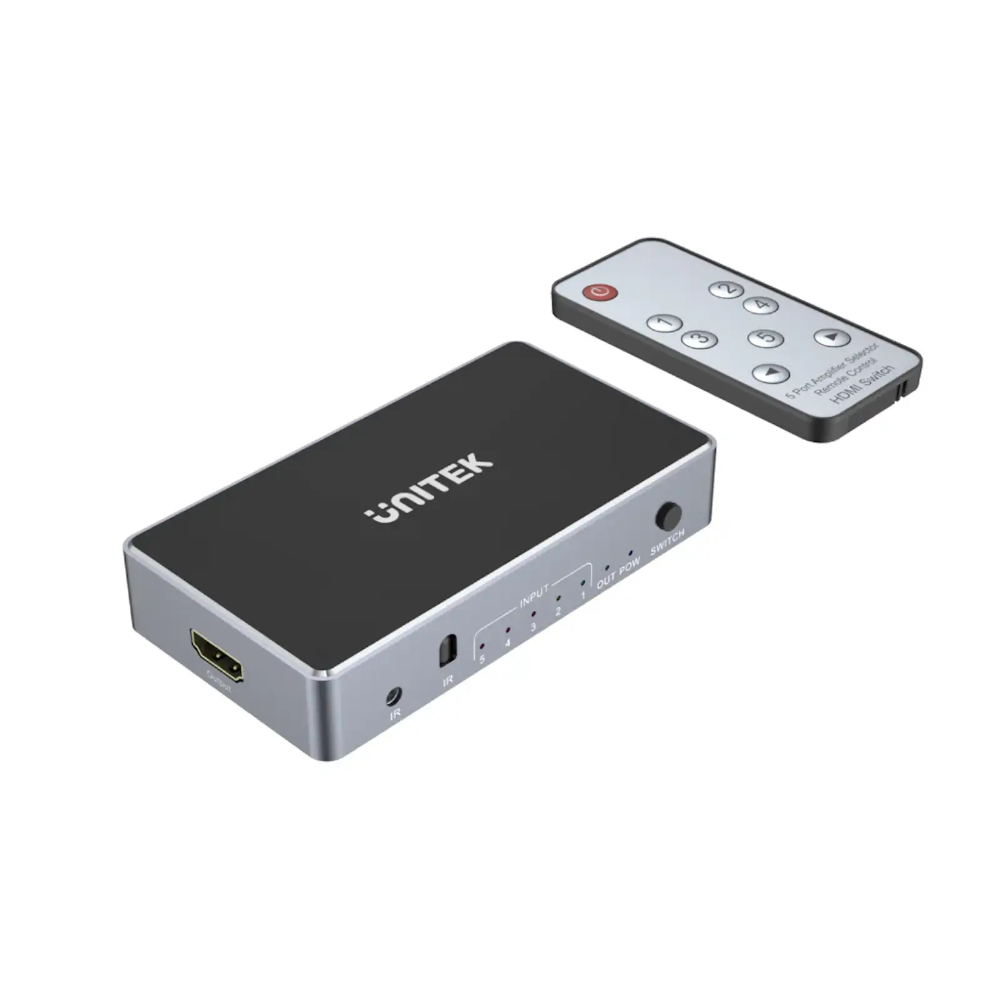 UNITEK-V1110A-4K-HDMI-Switch-5-In-1-Out - One Chip Computers
