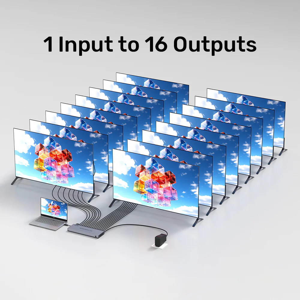 UNITEK-V1137AGY01-EU-HDMI-Splitter-1-in-16-Out-4K30Hz-05 - One Chip Computers