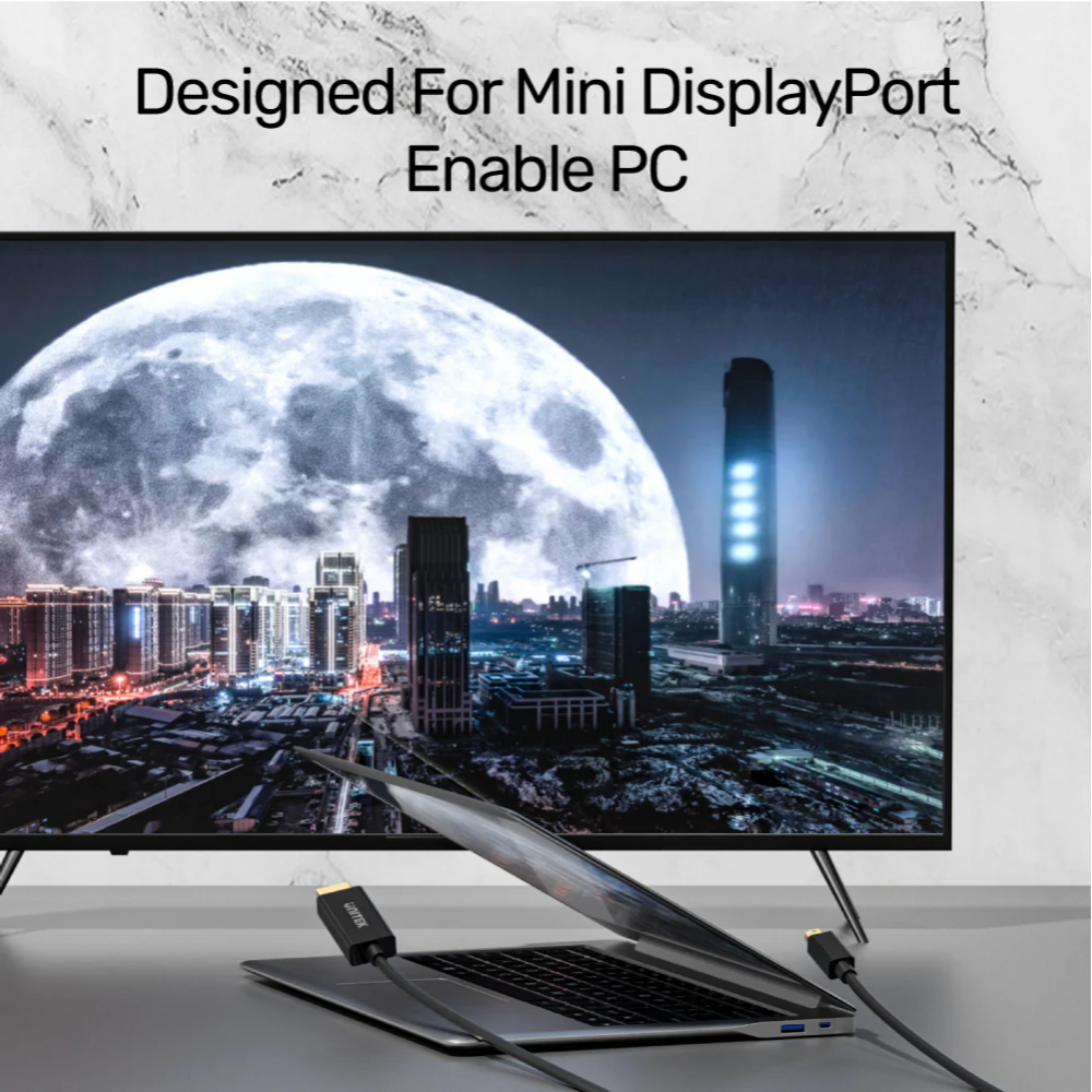 UNITEK-V1152A-Mini-DisplayPort-to-HDMI-Cable-2-Meter-05 - One Chip Computers