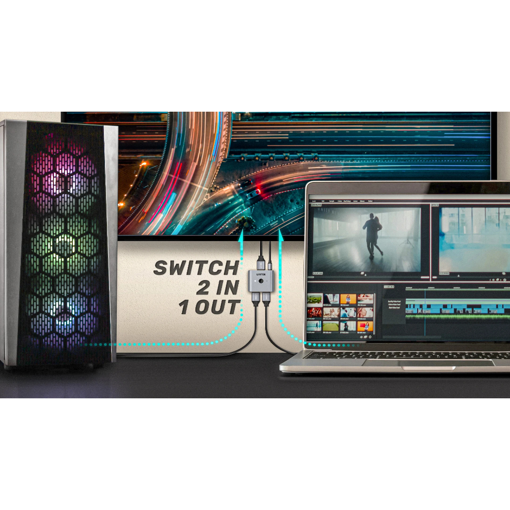 UNITEK-V1163A-HDMI-21-Bidirectional-Switch-2-IN-1-And-1-IN-2-06 - One Chip Computers