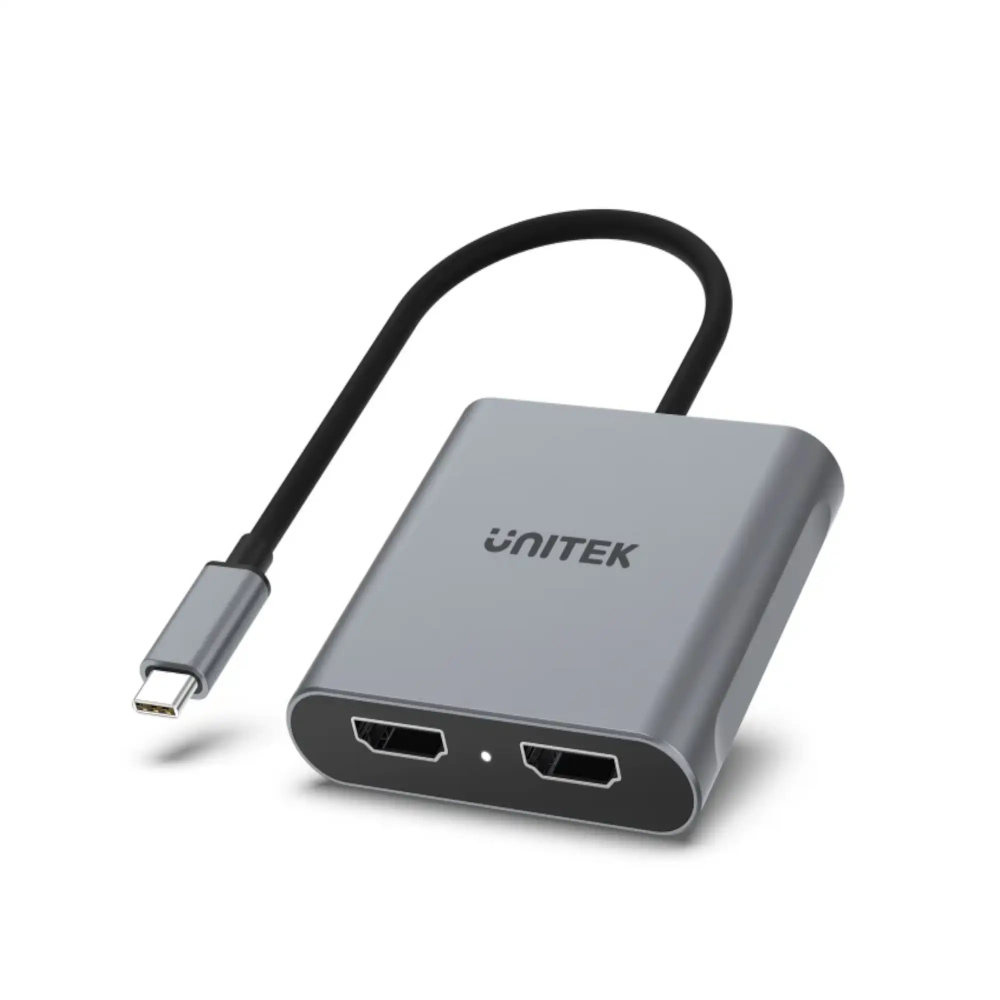 UNITEK-V1404B-USB-C-to-Dual-HDMI-4K-Adapter - One Chip Computers