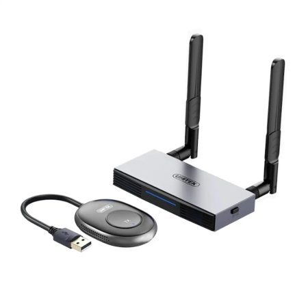 UNITEK V158B USB-A TO HDMI + VGA WIRELESS SCREEN PROJECTOR 50M 1080P@60HZ