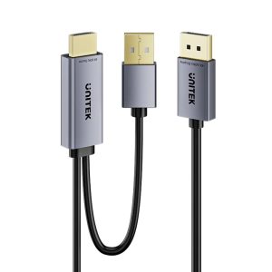 UNITEK V1714AGY01 HDMI TO DISPLAY PORT 4K@60HZ CABLE 1.8M