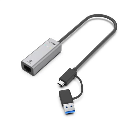 UNITEK Y-3465A USB-C/USB-A TO GIGABIT ETHERNET ADAPTER