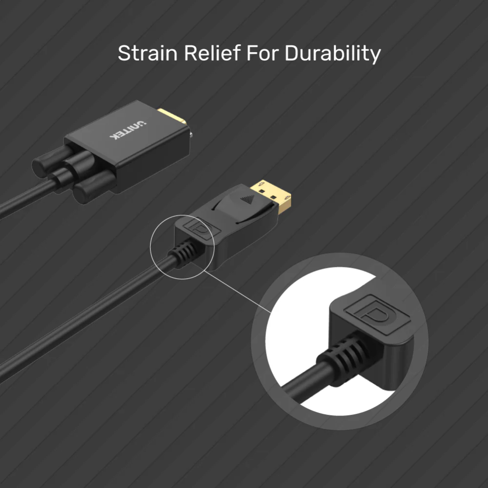 UNITEK-Y-5118F-DisplayPort-to-VGA-Cable-06 - One Chip Computers