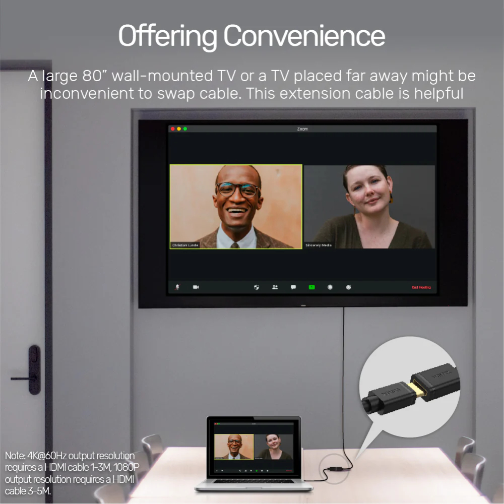 UNITEK-Y-C166K-4K-60Hz-HDMI-Extension-Cable-3M-03 - One Chip Computers