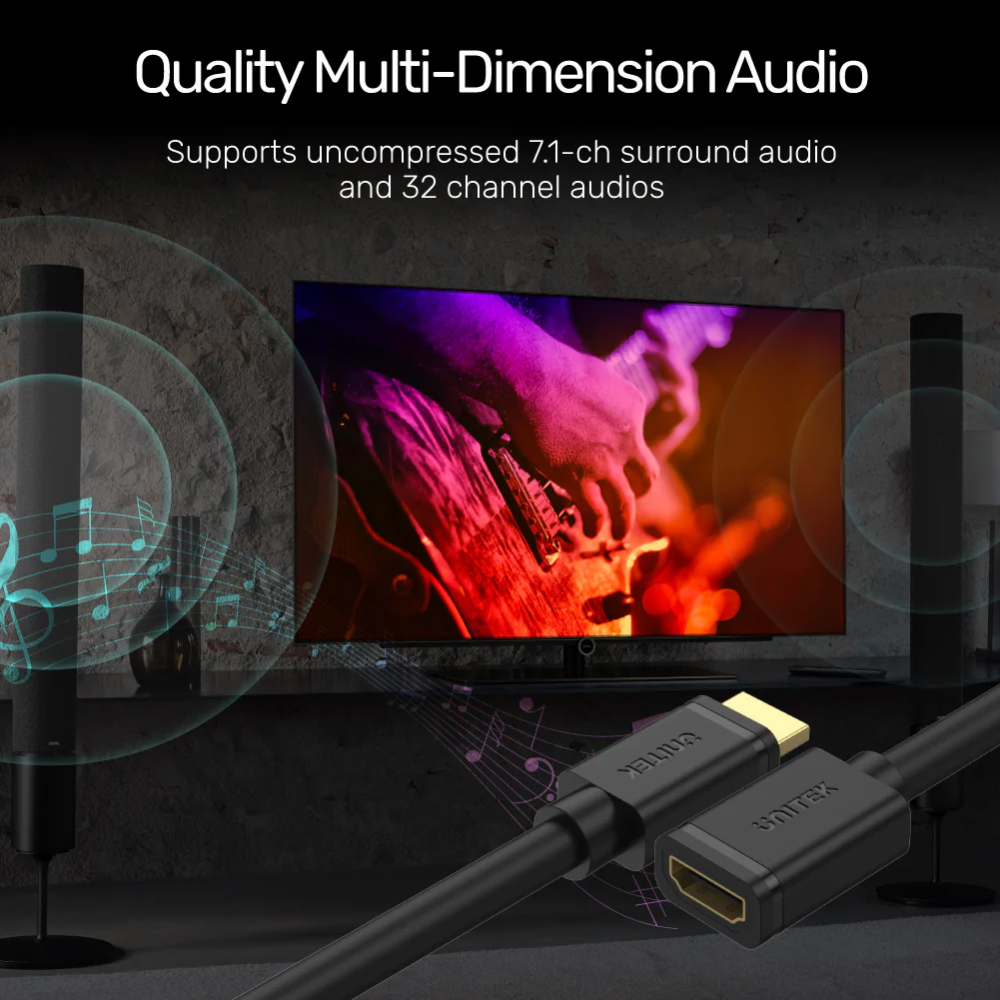 UNITEK-Y-C166K-4K-60Hz-HDMI-Extension-Cable-3M-08 - One Chip Computers