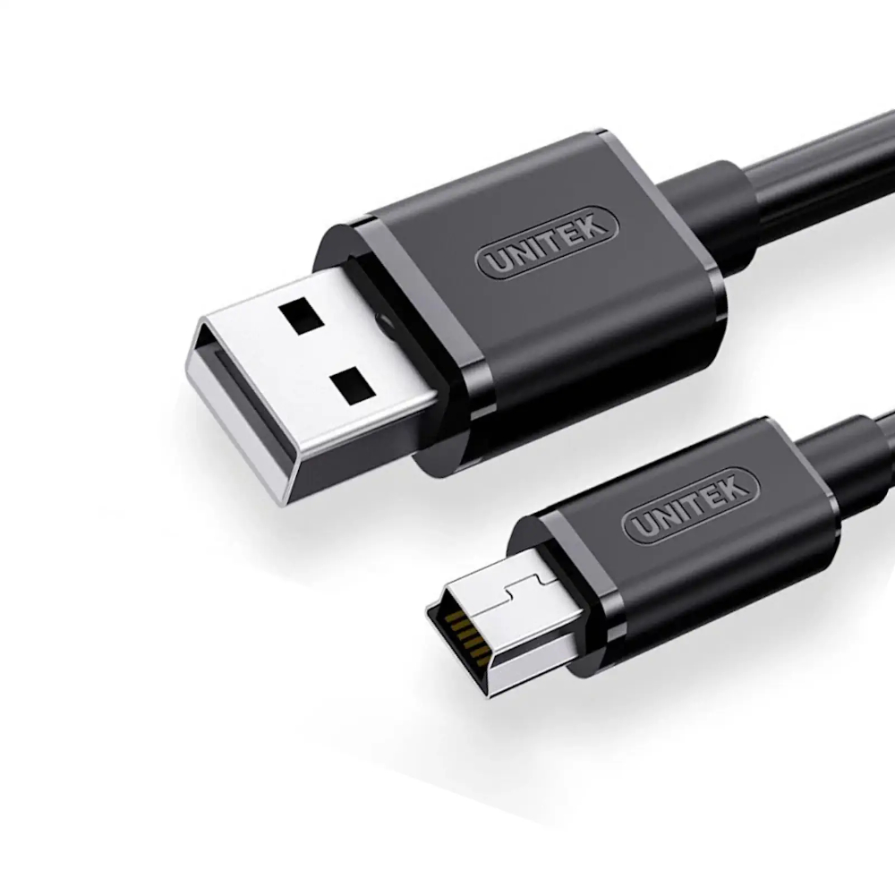 UNITEK-Y-C432EBK-USB-20-to-Mini-USB-5-Pin-Cable - One Chip Computers