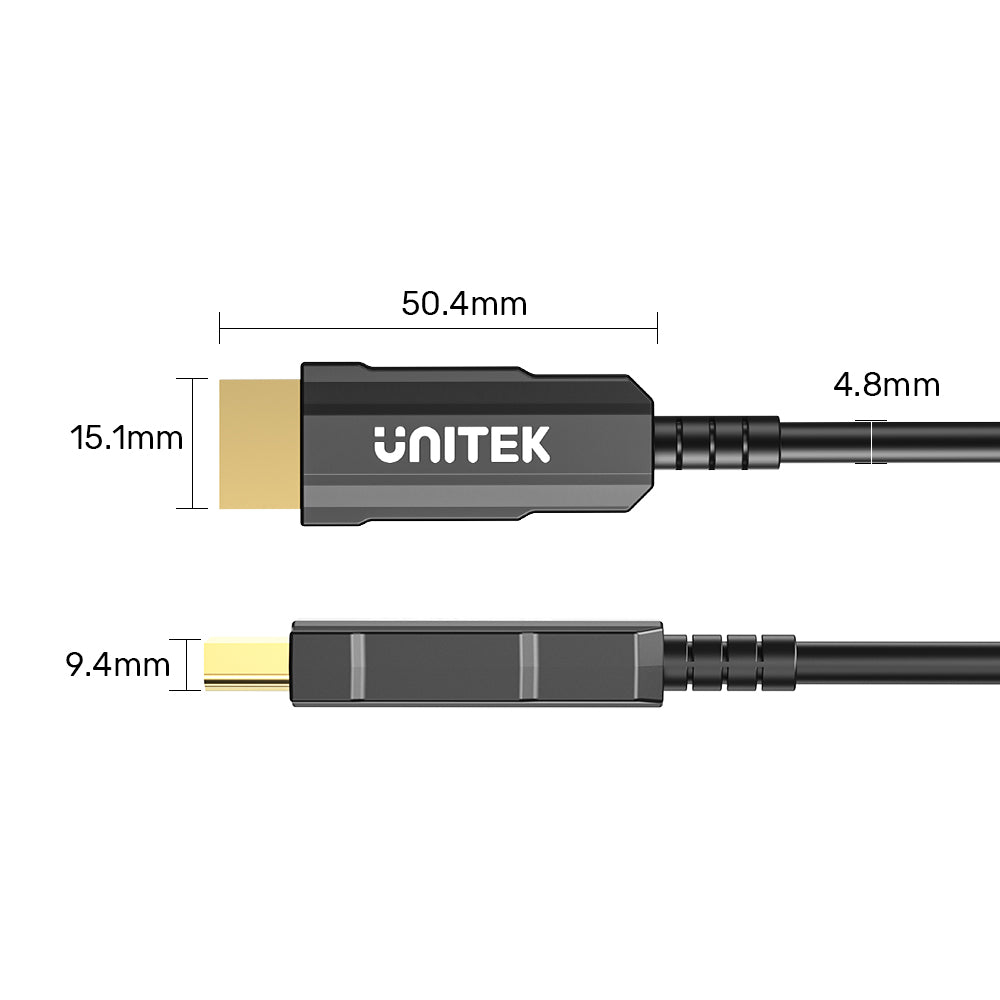 UNITEK_C11072BK_4K_60Hz_HDMI_Fiber_Optic_Cable_lifestyle_v1 - One Chip Computers
