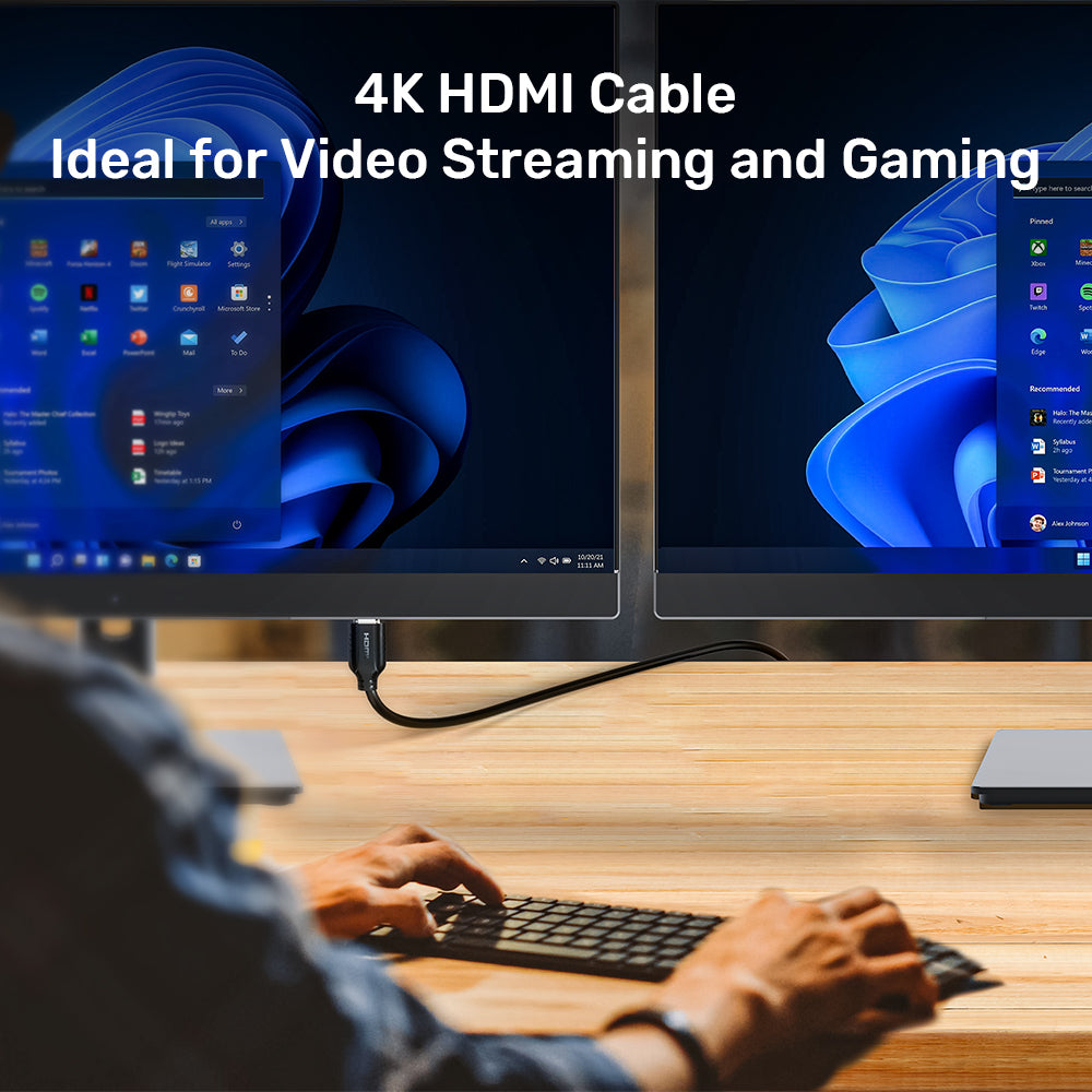 UNITEK_C11079BK_4K_60Hz_HDMI_Cable_lifestyle_v1 - One Chip Computers
