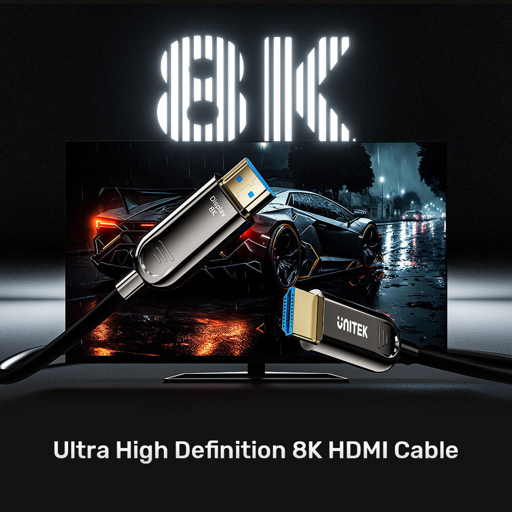 UNITEK_C11085GY_Fiber_Optic_8K_HDMI_Cable_lifestyle_v1_348746e3-5fee-4d5e-8301-3a2c8b8c2565 - One Chip Computers
