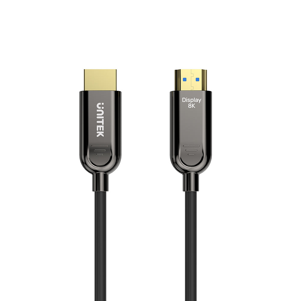 UNITEK_C11085GY_Fiber_Optic_8K_HDMI_Cable_product_top_902f8a05-5cf8-4a97-b8ce-63f29655d1ee - One Chip Computers Unitek C11085GY01 HDMI Fiber Optic Cable