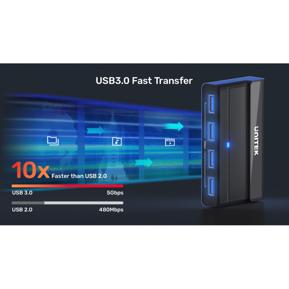 UNITEK_H1310A_USB_30_Switch_Selector_2_Computers_Share_4_USB_30_Ports_KVM_Switcher_lifestyle_v2 - One Chip Computers