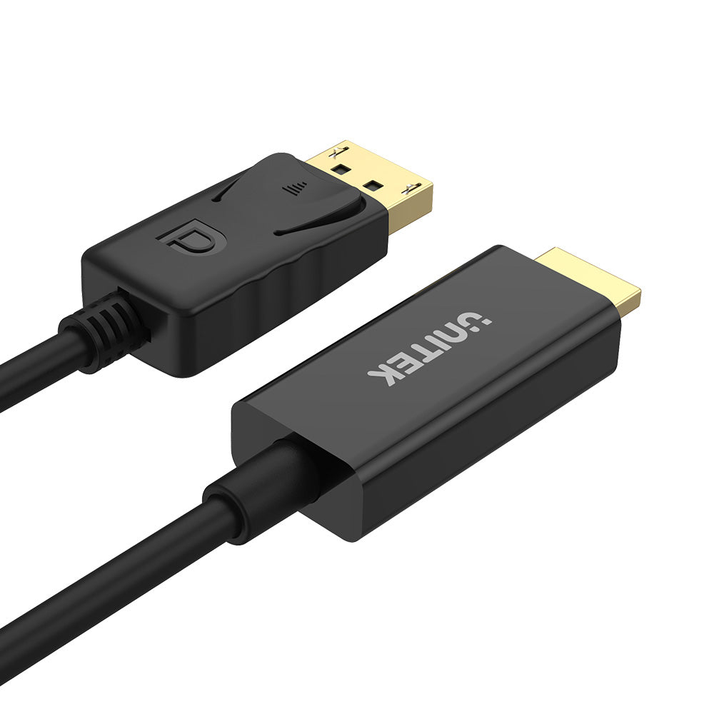 UNITEK_Y-5118CA_DisplayPort_to_HDMI_1080P_Full_HD_Cable_Product_back - One Chip Computers