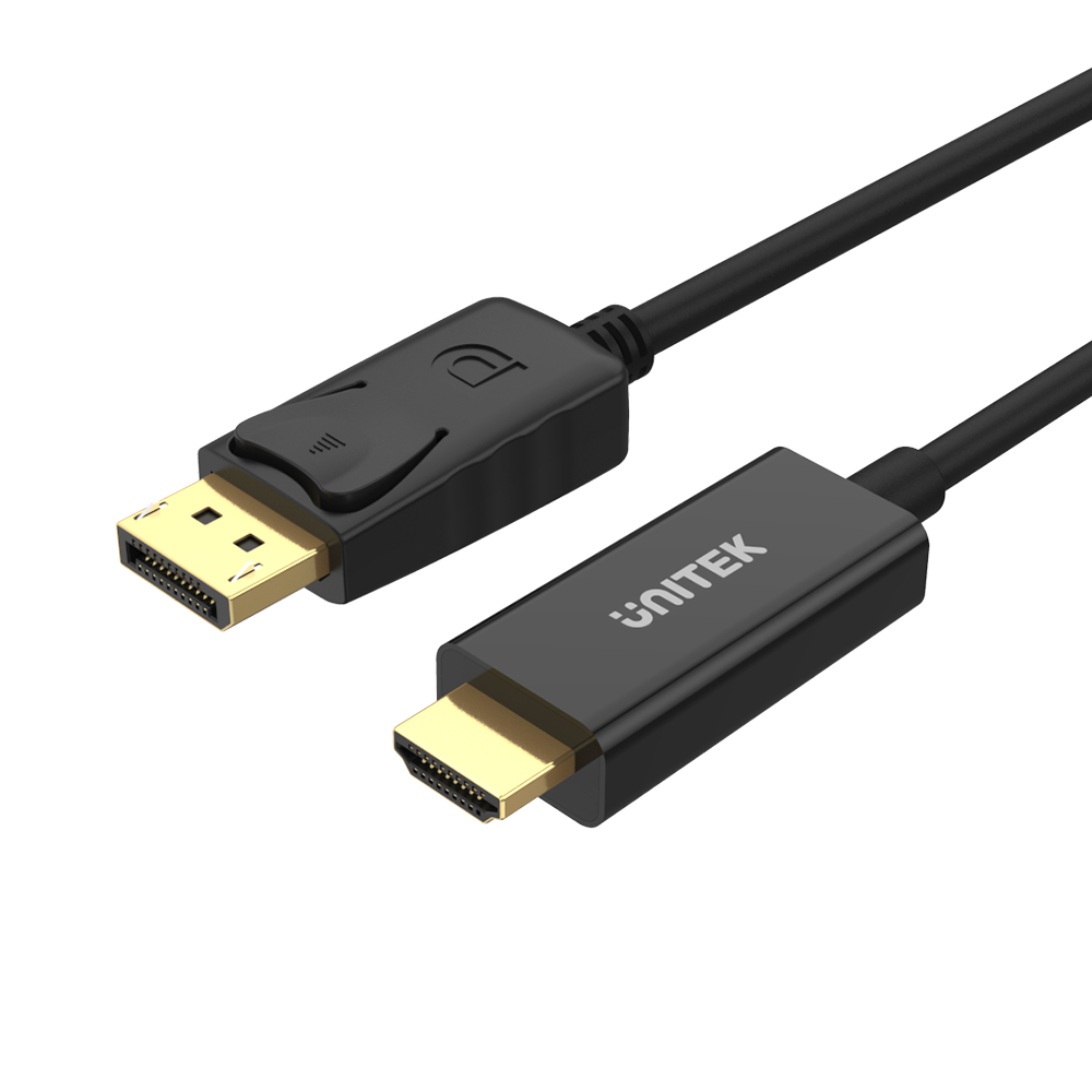 UNITEK_Y-5118CA_DisplayPort_to_HDMI_1080P_Full_HD_Cable_Product_side - One Chip Computers