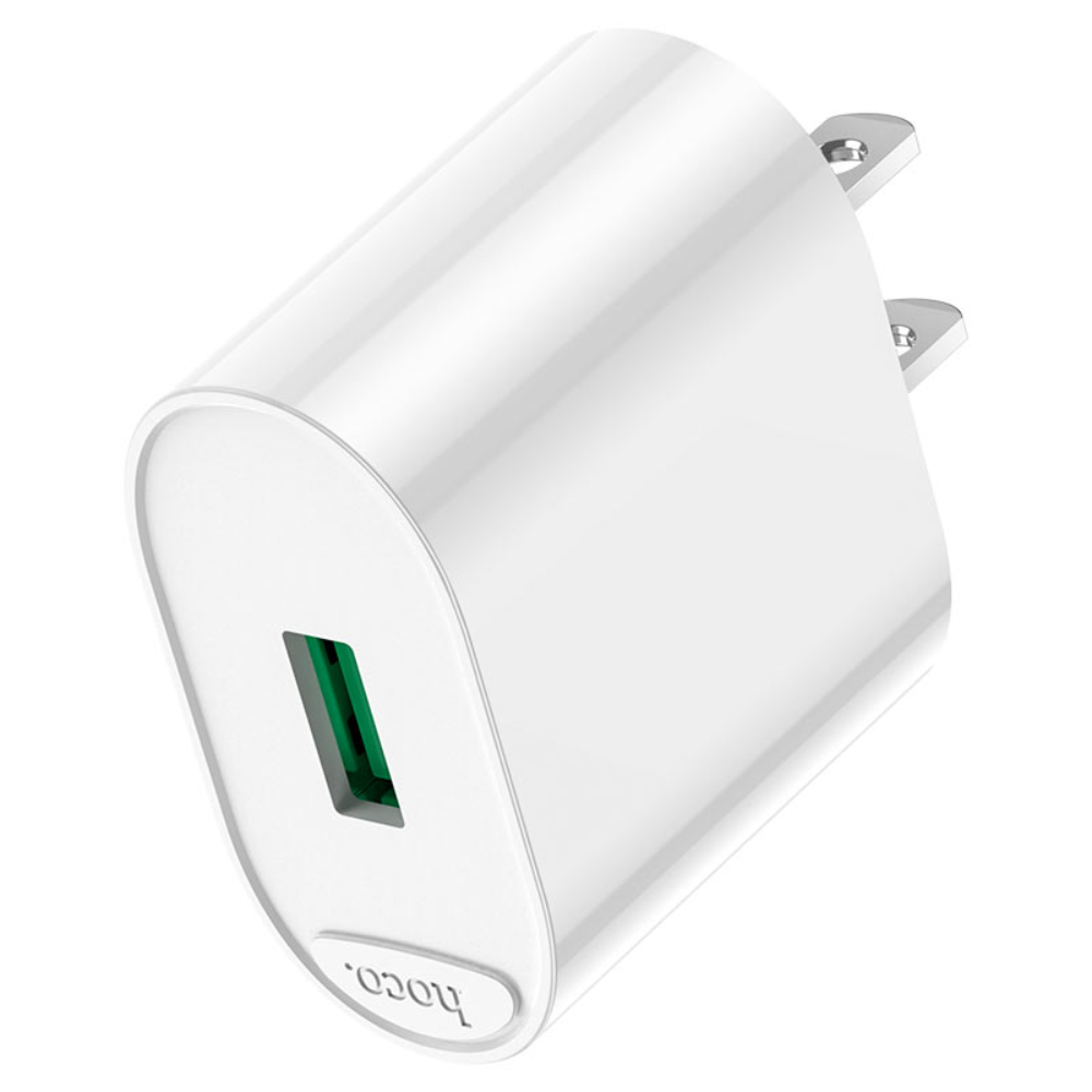 hoco-c109-fighter-single-port-qc3-wall-charger-us - One Chip Computers