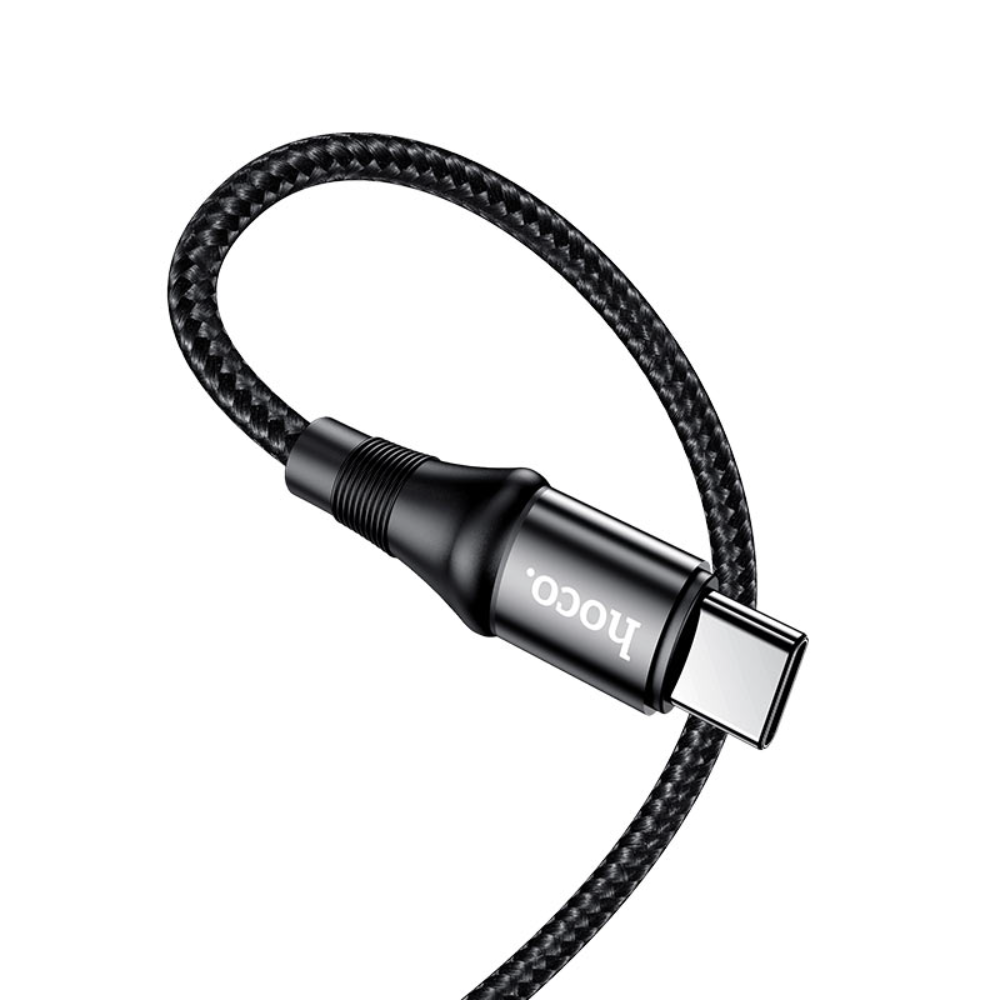 hoco-x50-type-c-to-type-c-exquisito-100w-charging-data-cable-closeup - One Chip Computers