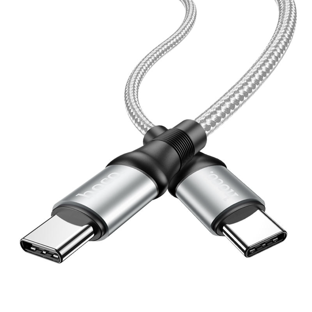 hoco-x50-type-c-to-type-c-exquisito-100w-charging-data-cable-connectors - One Chip Computers