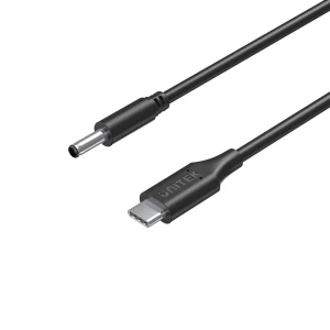 UNITEK C14120BK-1.8M USB-C TO DC ( 4.5 X 3MM ) POWER CHARGING CABLE 65W 1.8M ( DELL CHROME PIN )