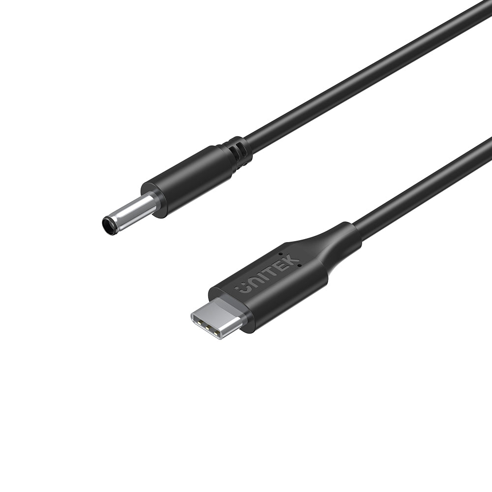 Unitek C14120BK USB-C to Dell 4.5mm Power Charging Cable 65W - One Chip Computers Unitek C14120BK USB-C to Dell 4.5mm Power Charging Cable 65W